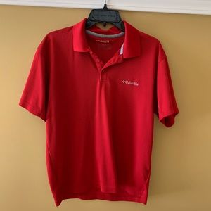 Red Columbia Polo